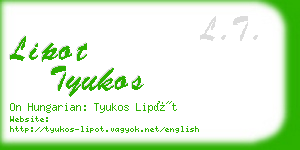 lipot tyukos business card